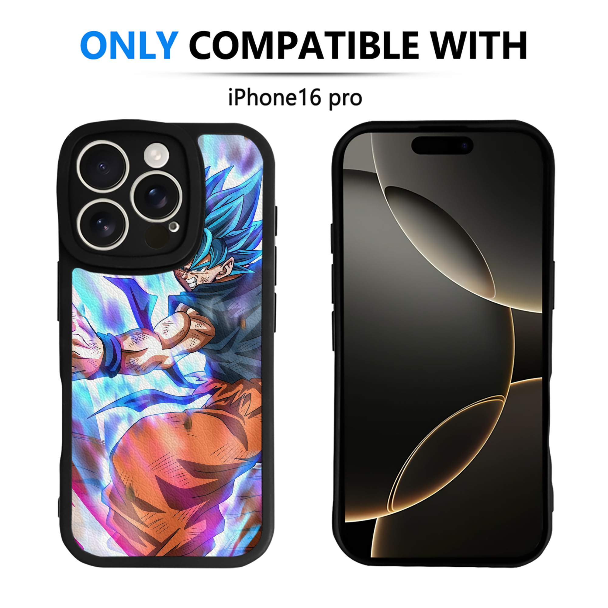 （画像用） ドラゴンボール DRAGON BALL 【iPhone 16シリーズ対応】シリコンスマホケース（レザー調） 材質：シリコン